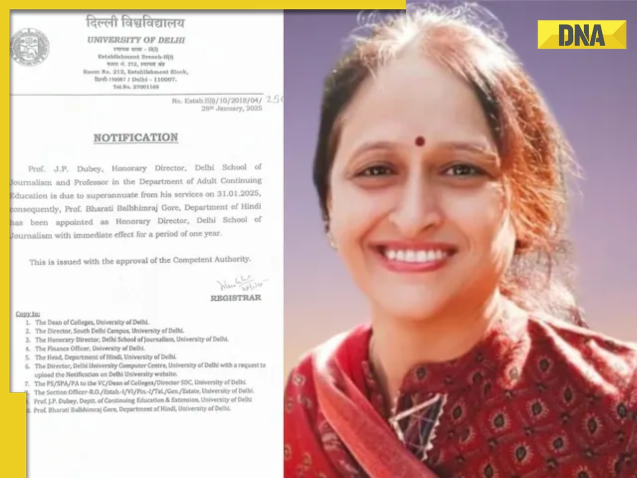 Who is DU professor Bharati Gore? Director of Delhi School of Journalism who threatened students saying 'Joote se peetungi'