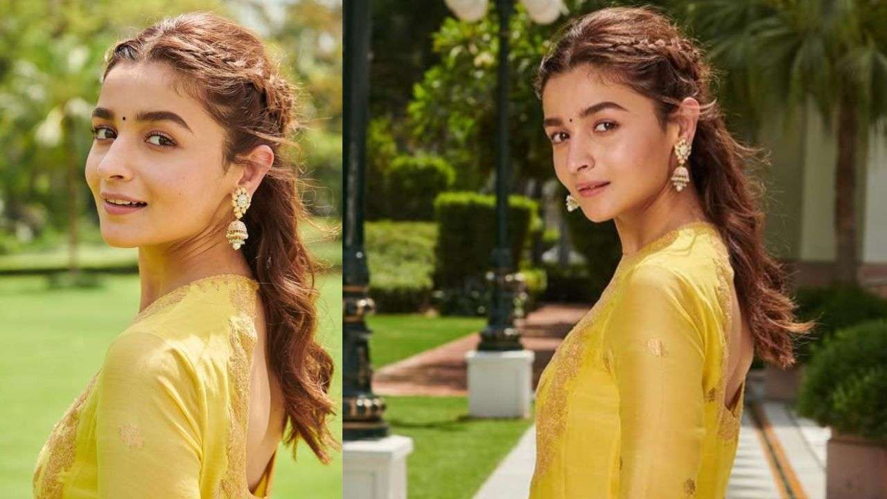 Half up, Half down with side braids