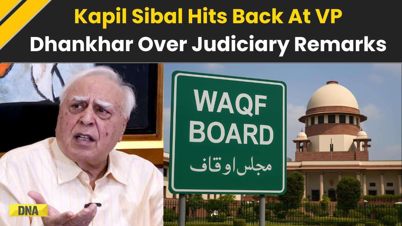 Waqf Amendment Act: Kapil Sibal Hits Back At VP Jagdeep Dhankhar Over Judiciary Remarks