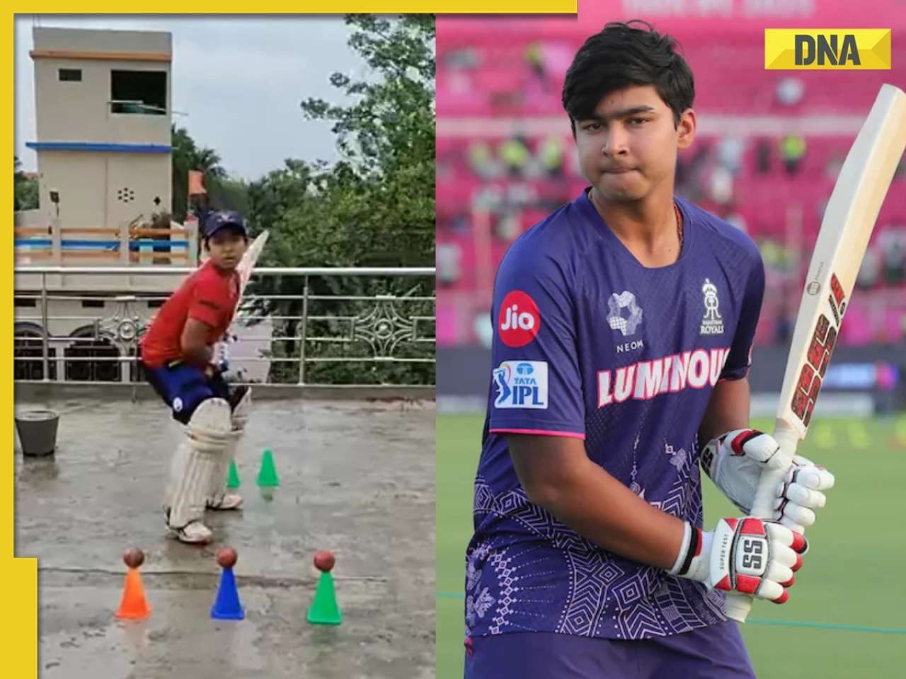 Old video of RR's young star Vaibhav Suryavanshi practicing on terrace during COVID-19 goes viral, netizens say 'hard work pays'