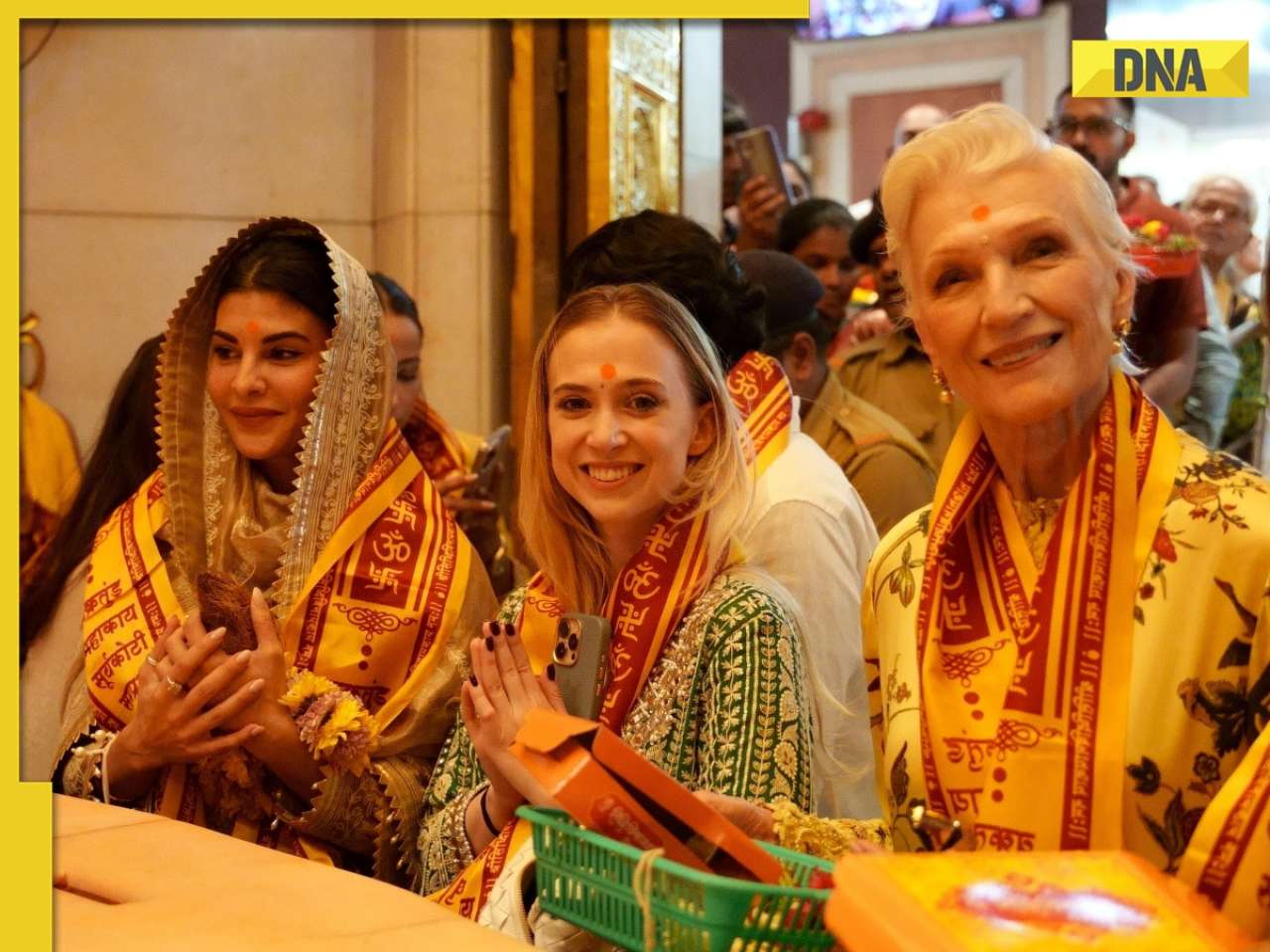 Jacqueline Fernandez visits Siddhivinayak Temple with Elon Musk's mother Maye Musk on Easter, see viral photos