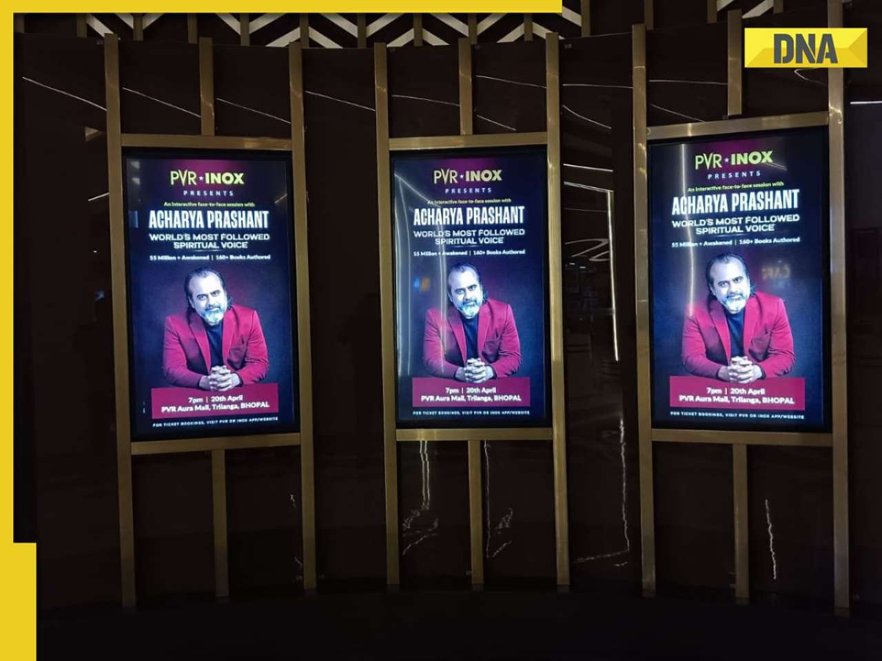 PVR INOX Joins Hands with PrashantAdvait Foundation to bring LIVE Sessions with Acharya Prashant — Series Begins at Aura Mall, Bhopal