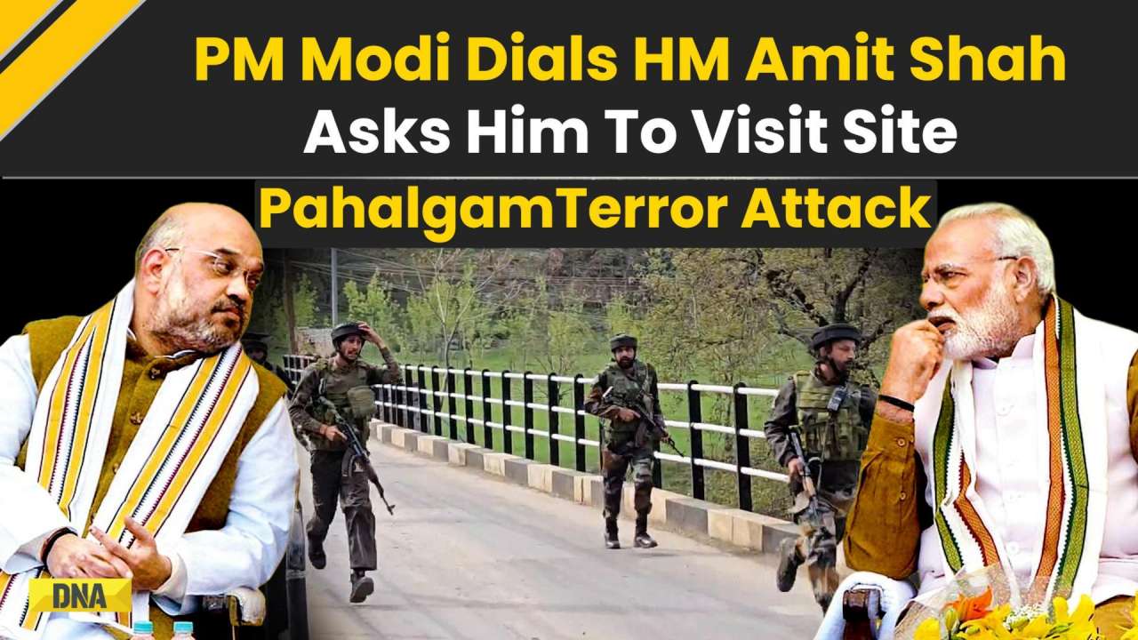 Jammu Kashmir Terror Attack: PM Modi Dials HM Amit Shah On Pahalgam Terror Attack; J&K Terror Attack