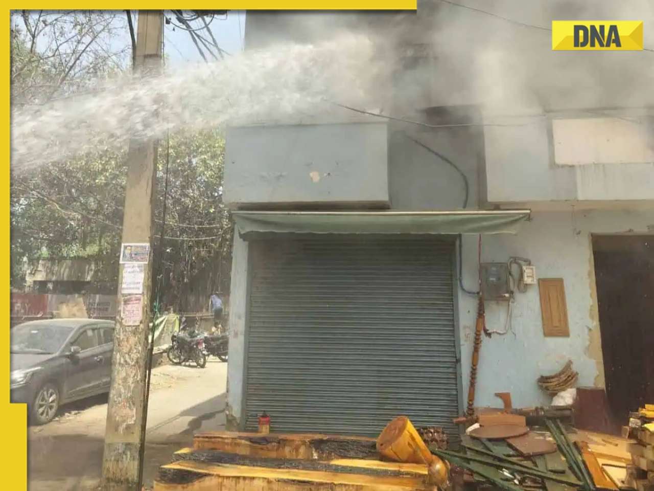 Delhi: Fire breaks out at timber market in Kirti Nagar, no casualties reported so far