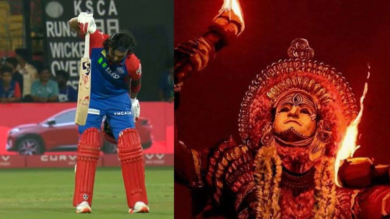 KL Rahul’s celebration