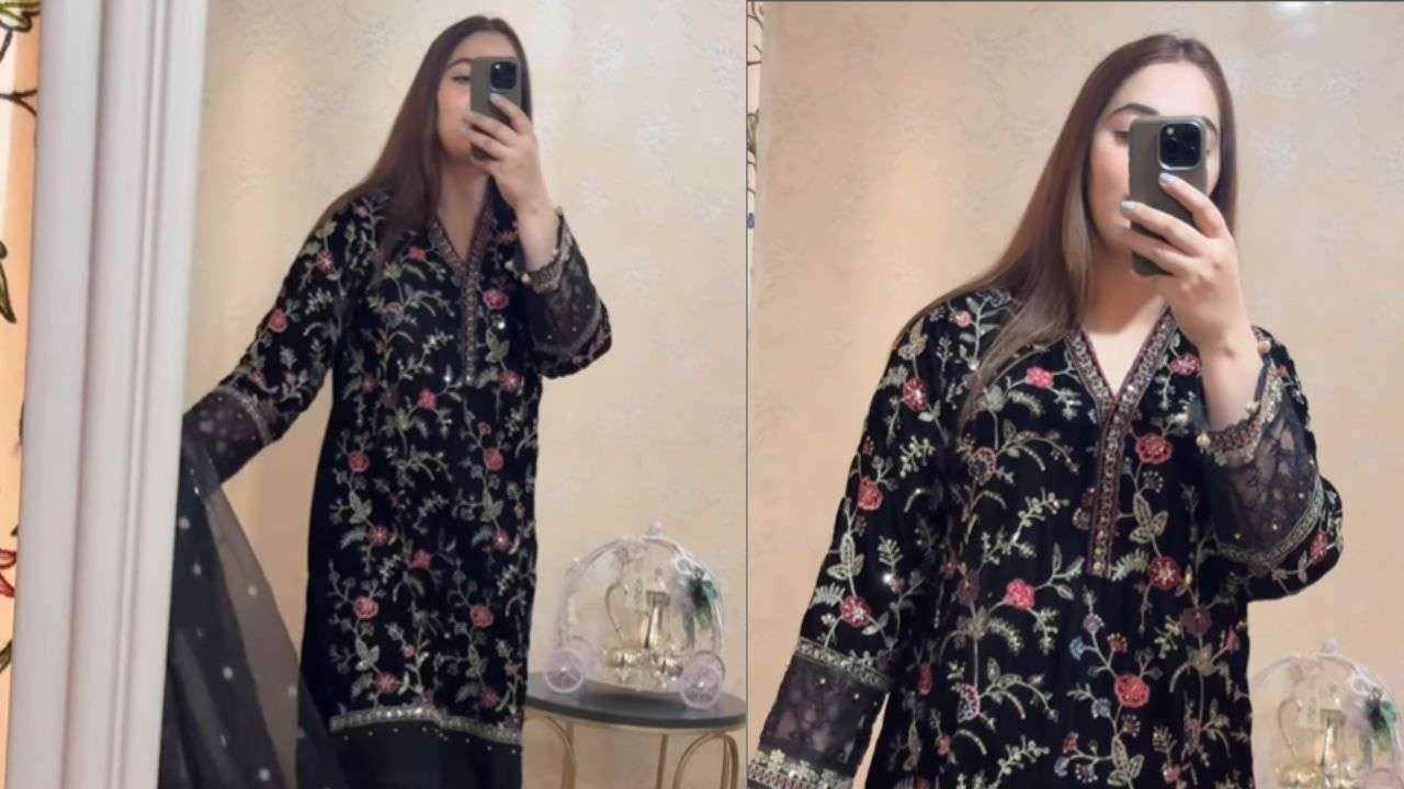 Cigarette pants with long kurta