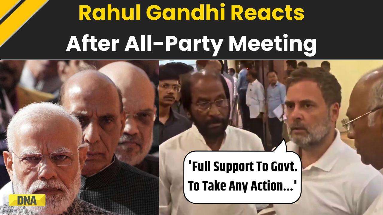 Pahalgam Attack: Congress MP Rahul Gandhi Reacts After All Party Meeting | Jammu Kashmir Attack
