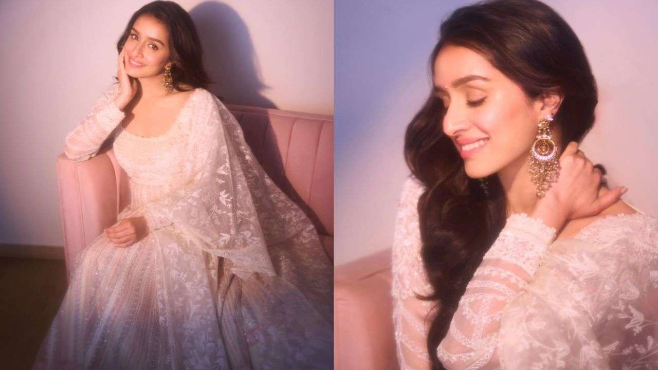 Shraddha Kapoor in ivory chikankari