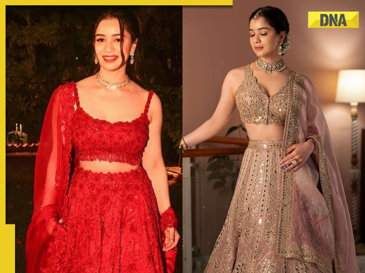 Sara Tendulkar's regal lehenga looks: From soft pastels to rich banarasi