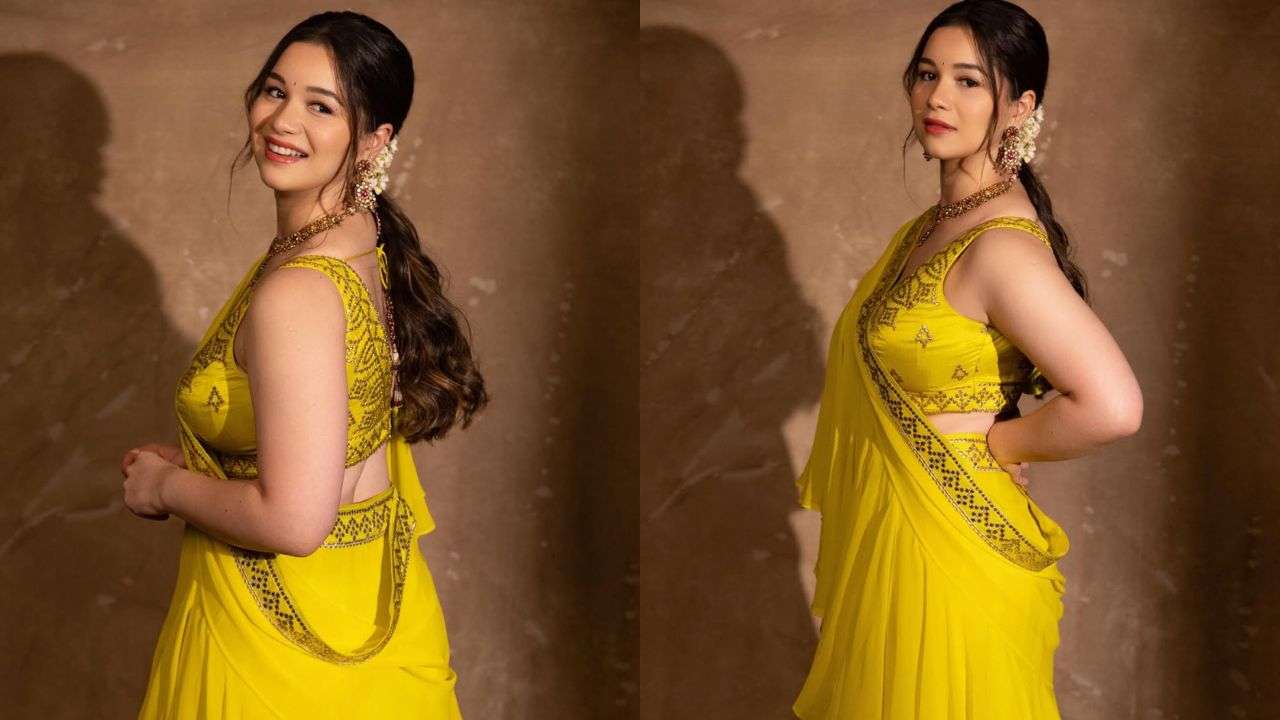 Sunshine yellow lehenga
