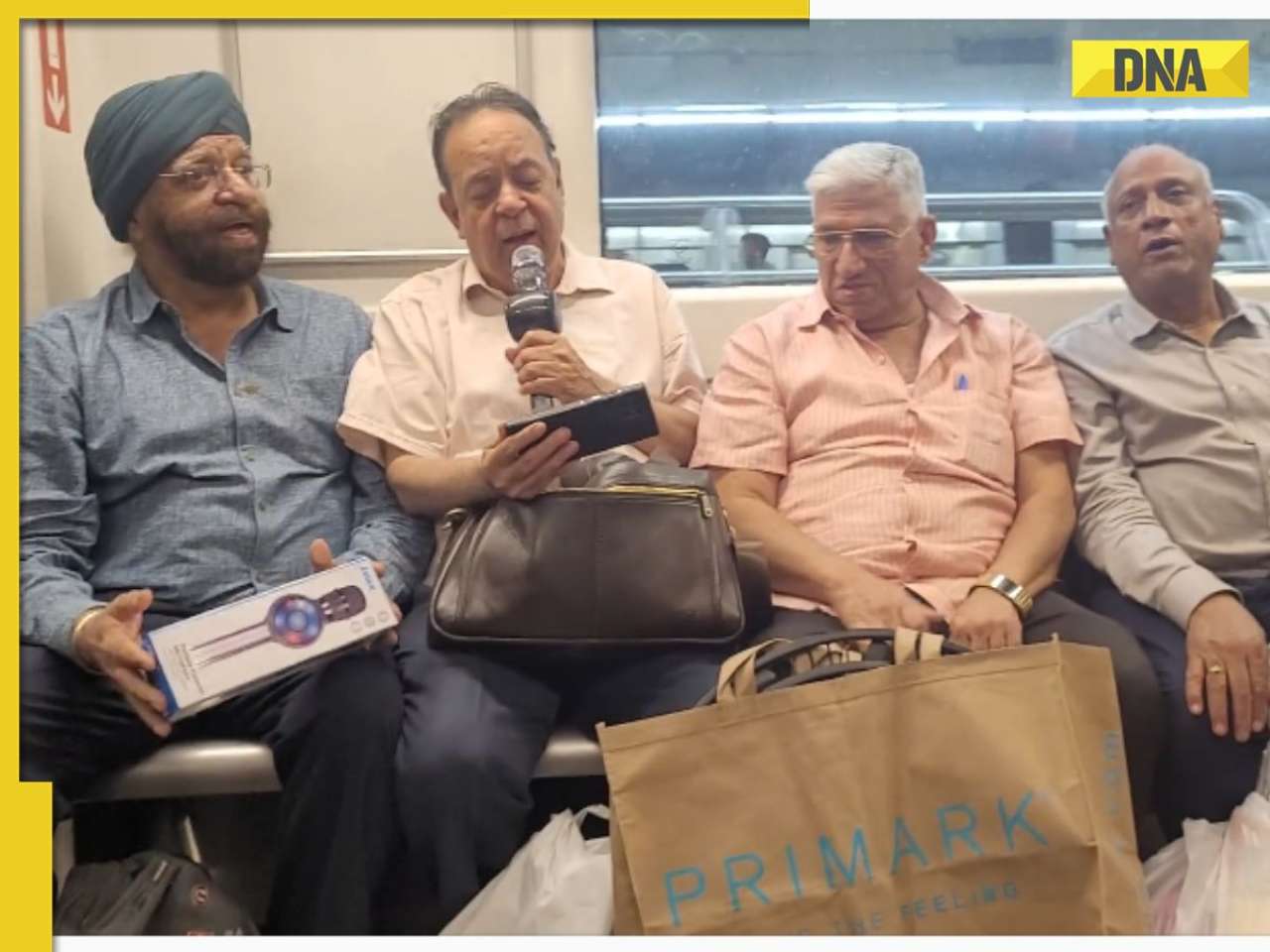 Viral Video: Delhi metro turns karaoke stage as elderly men sing ‘pyaar hua Ikrar hua', WATCH