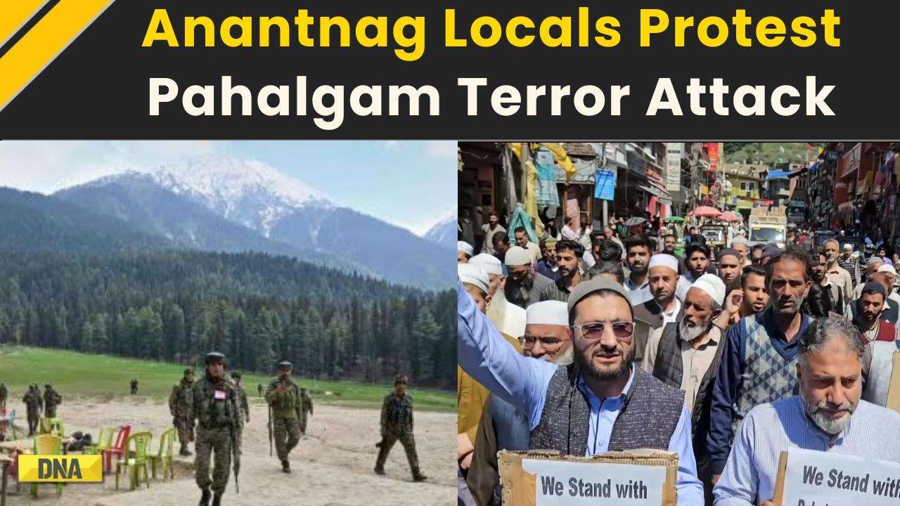 Pahalgam Attack: Locals Protest In Anantnag, Demand Justice | Pahalgam Terror Attack | Jammu Kashmir
