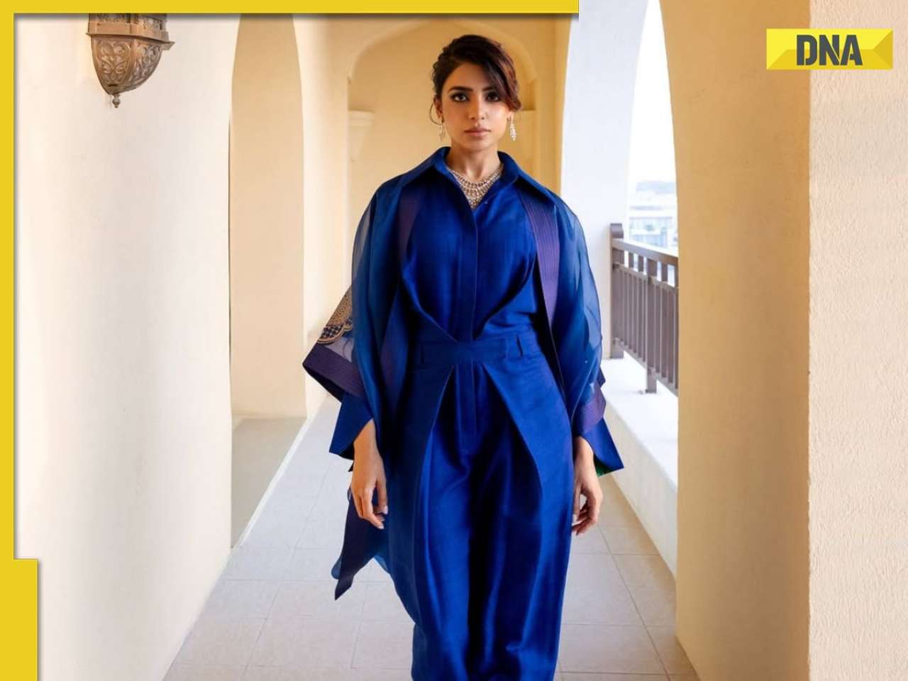 Samantha Ruth Prabhu sizzles in a dreamy blue kimono-inspired jumpsuit