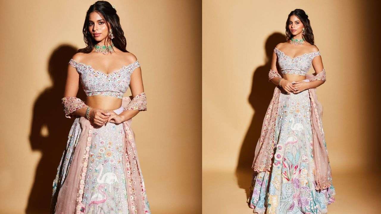 Suhana Khan’s blue lehenga