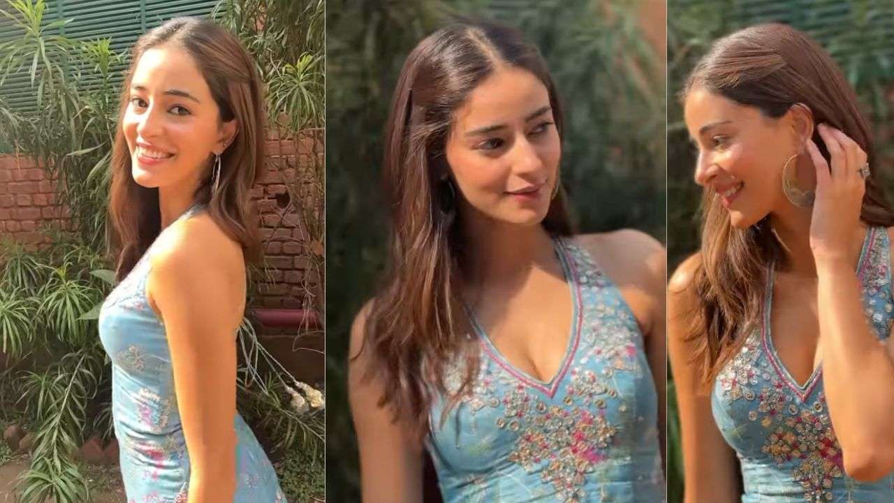 Ananya Panday’s pastel blue kurta set