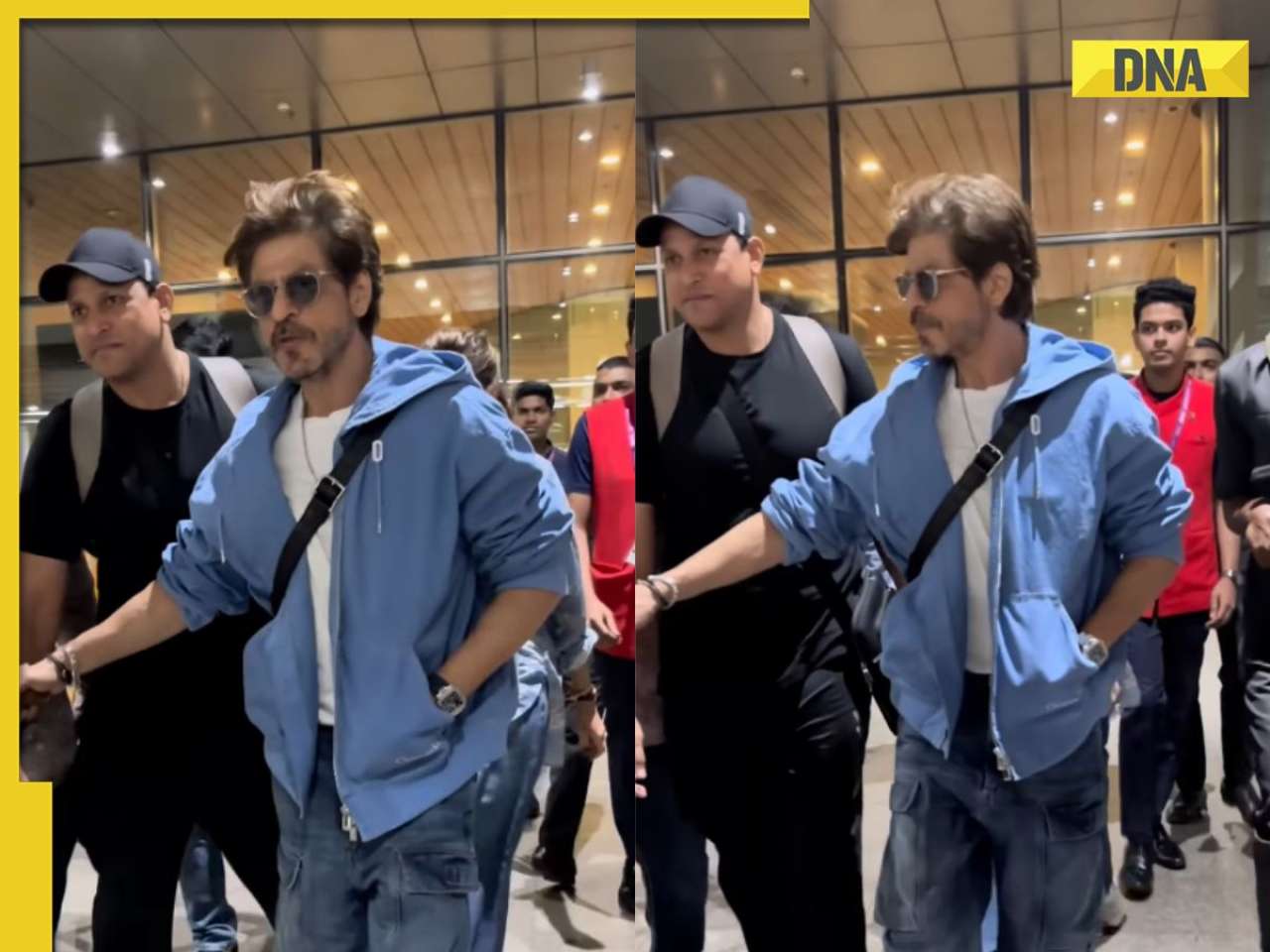 Shah Rukh Khan looked uber cool in white tee and cargo pants at Mumbai airport