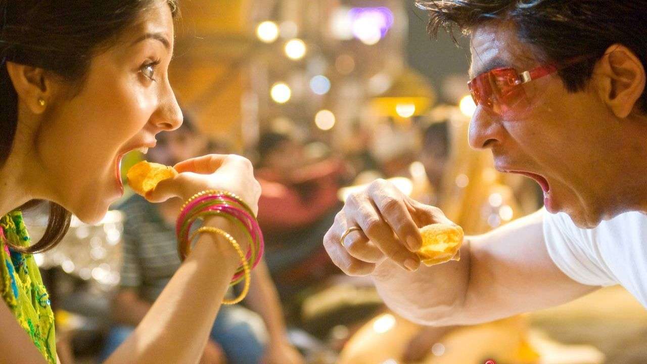 Moment like Taani and Raj at a street food stall