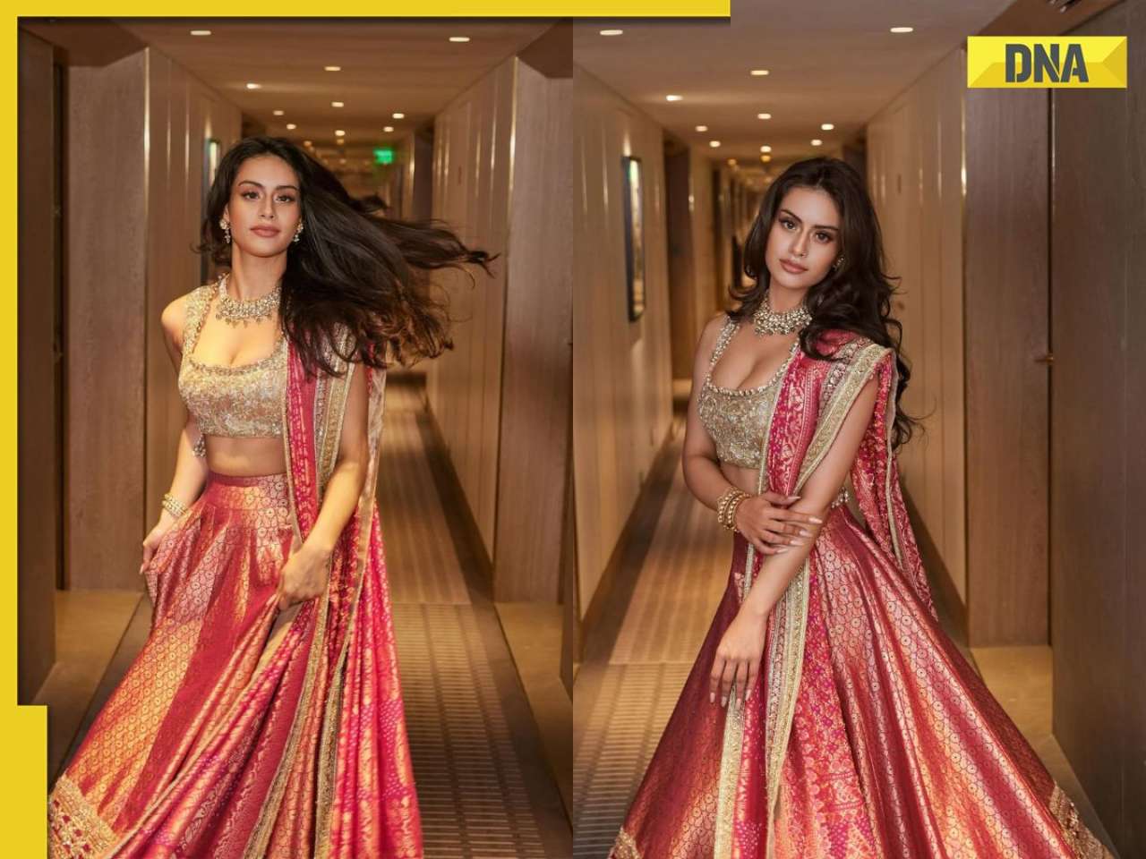 Nysa Devgan set for Bollywood debut? Ajay Devgn, Kajol's daughter sizzles in Manish Malhotra's orange lehenga, designer says 'cinema awaits...'