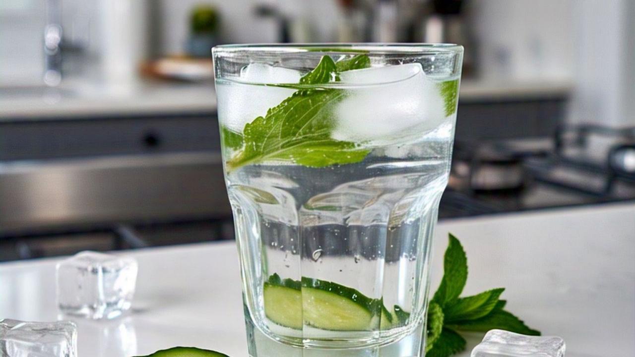खीरा और पुदीना डिटॉक्स वाटर