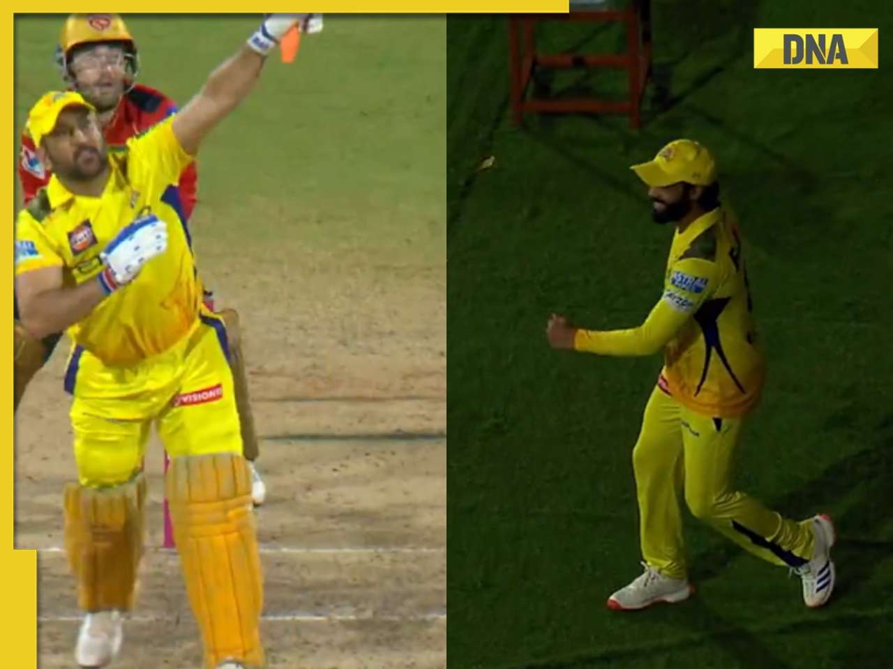 IPL 2025: Ravindra Jadeja's unique celebration after catching his own skipper MS Dhoni's one-handed six goes viral, watch