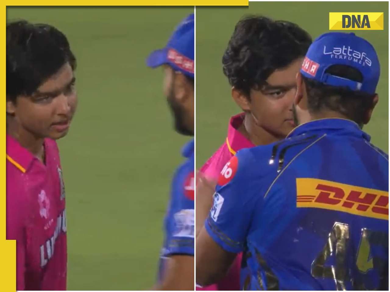 Viral Video: Rohit Sharma's heartwarming gesture with Vaibhav Suryavanshi post RR vs MI match