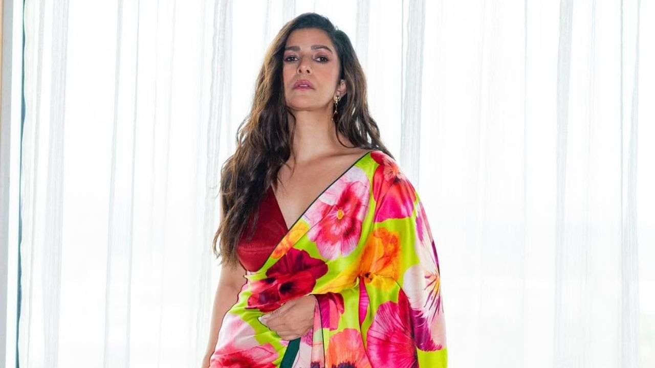 Raw mango silk saree