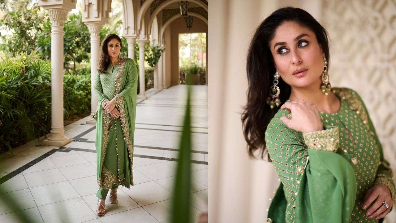 Straight pants and dupatta