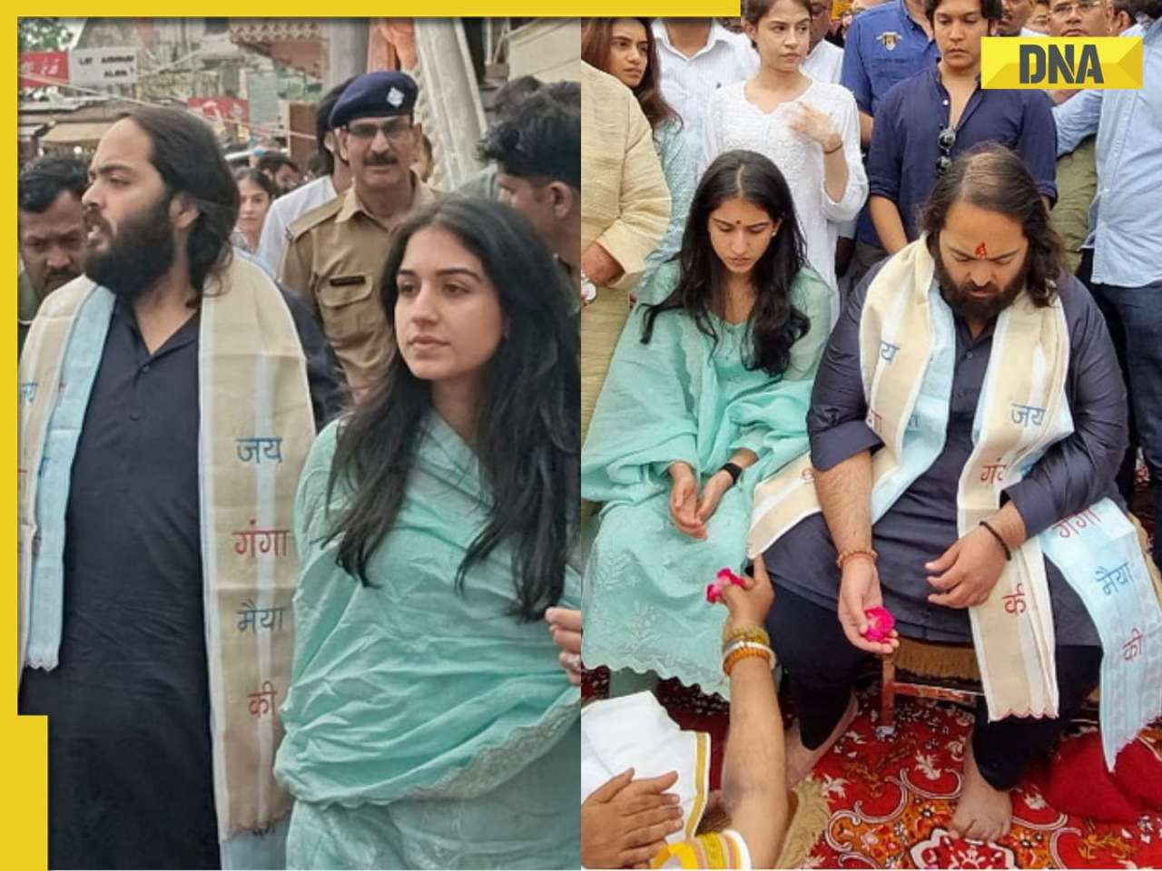 Mukesh Ambani's son Anant Ambani performs Ganga Puja with Radhika Merchant at Har Ki Pauri, check pics here