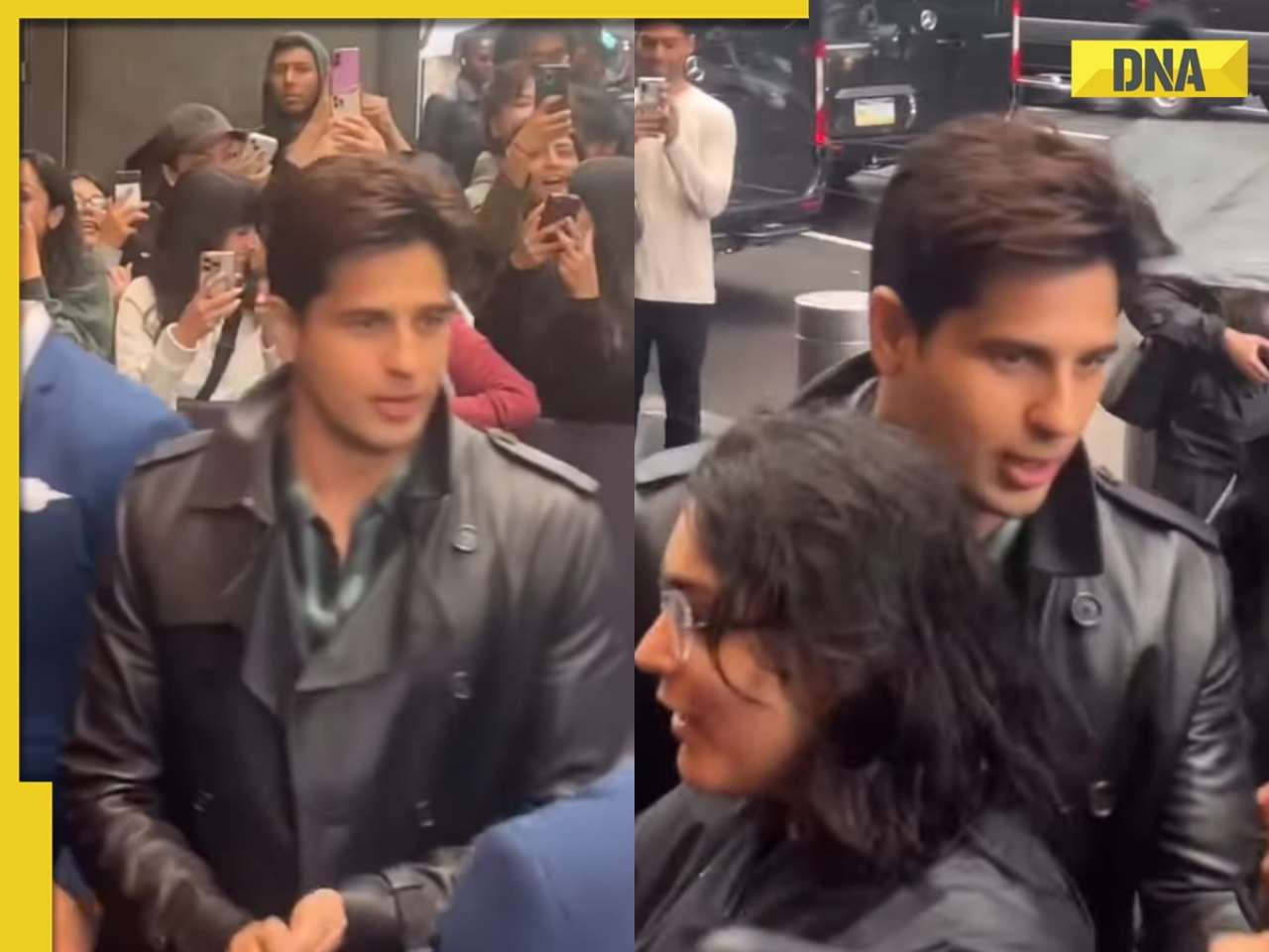 Viral Video: Sidharth Malhotra looks dapper in black leather coat as he reaches Met Gala to support Kiara Advani, fans say 'he should make debut'