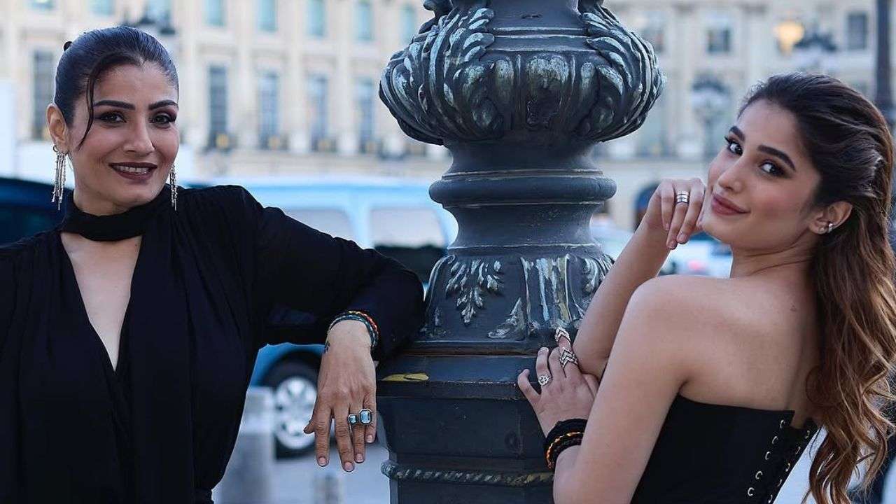 Raveena Tandon and Rasha Thadani