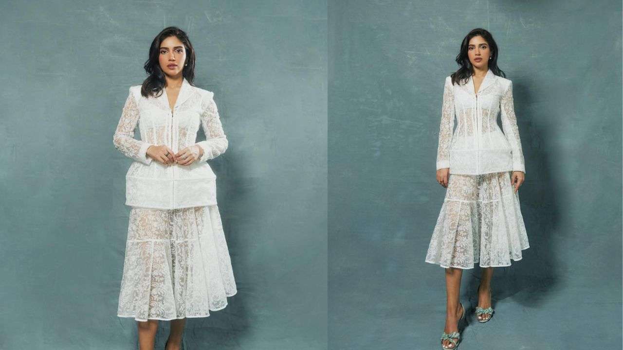 White blazer set