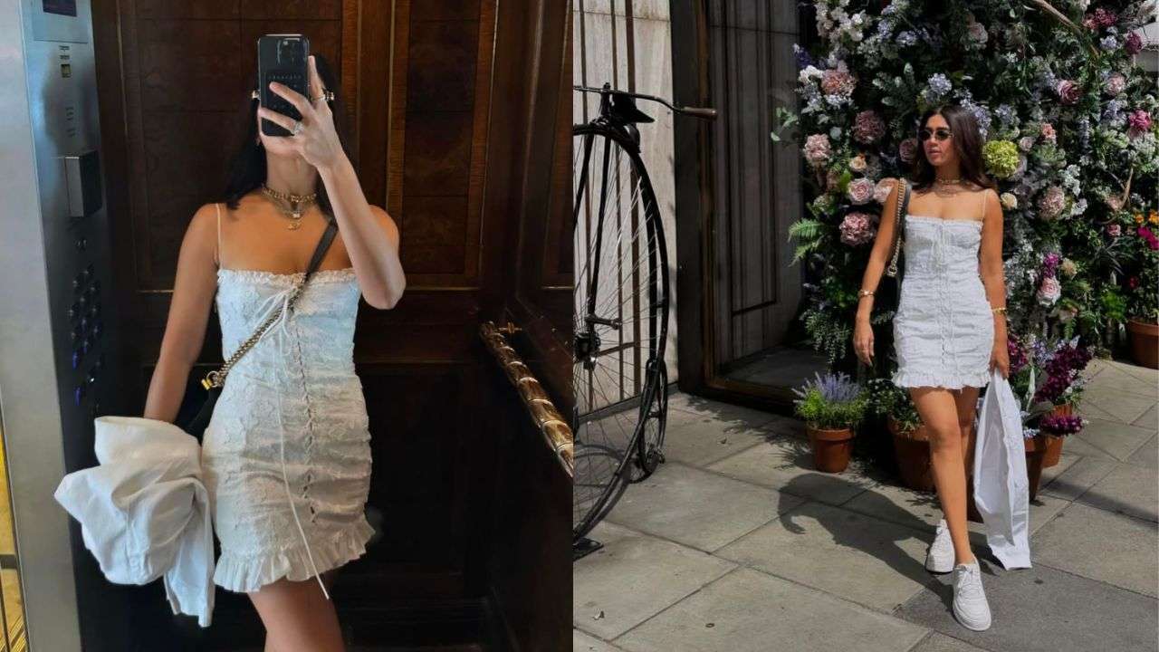 White mini dress