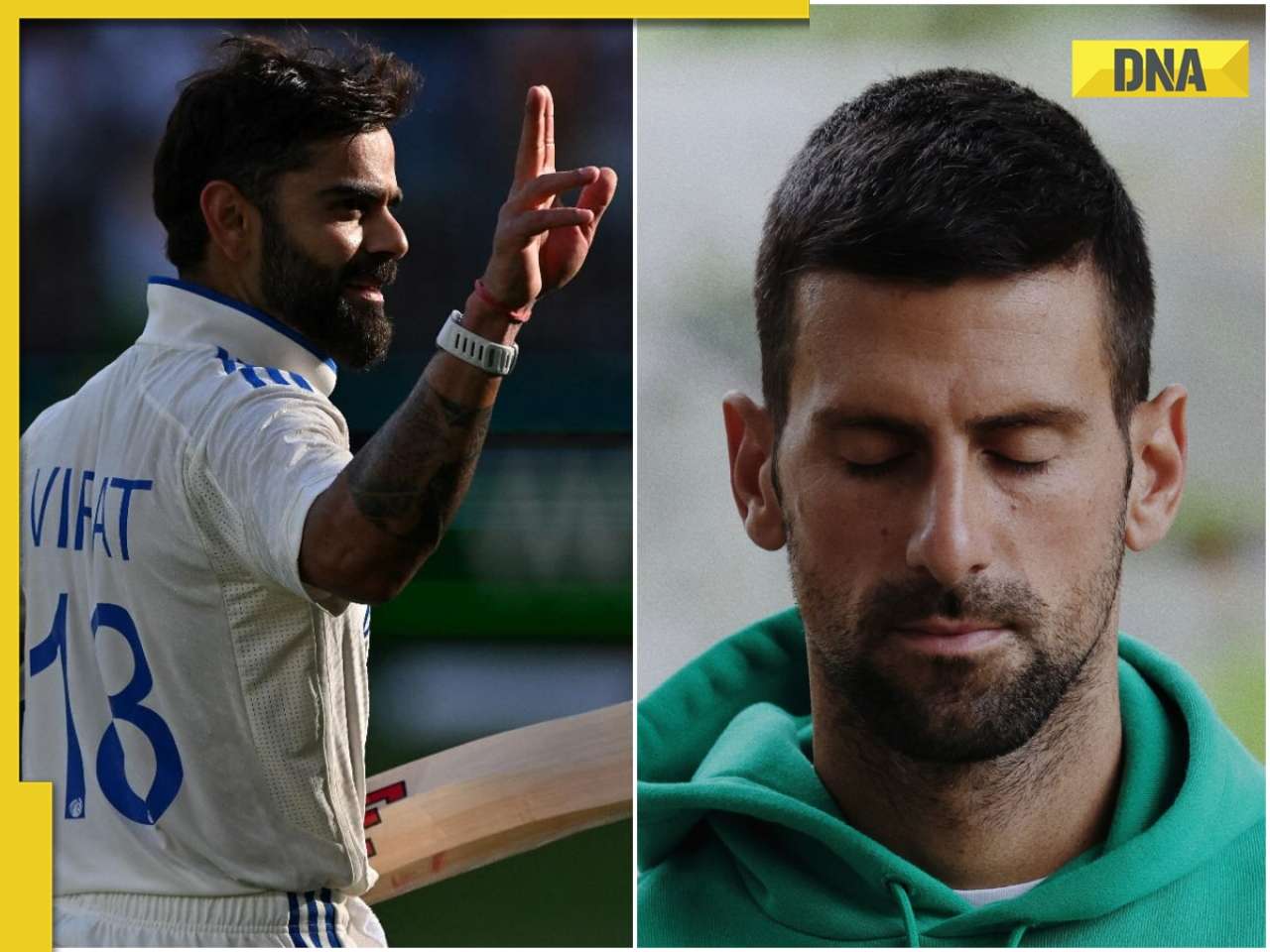 Novak Djokovic sends two-word message on Virat Kohli's Test retirement post