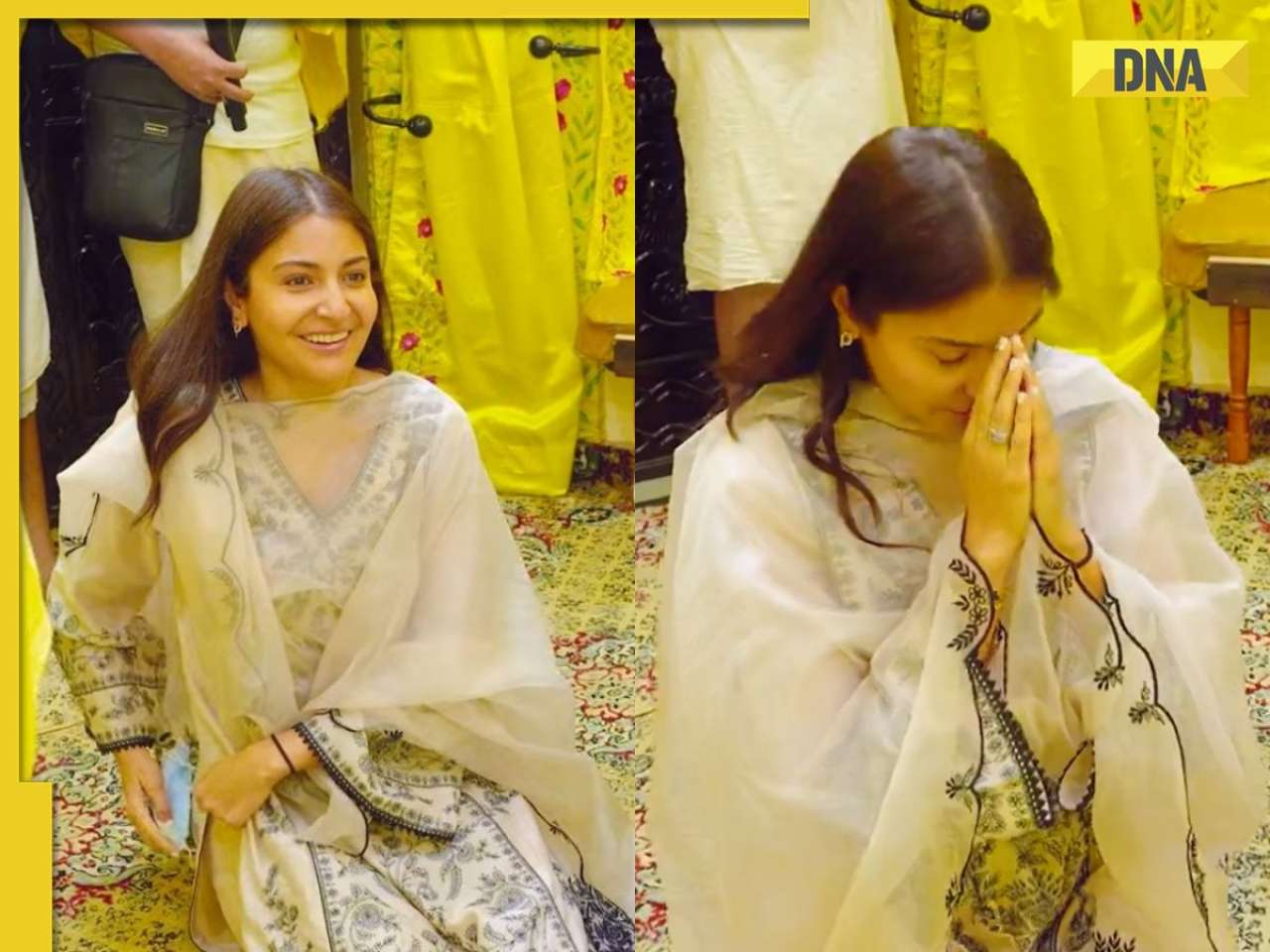 Anushka Sharma's Vrindavan visit wardrobe: A perfect blend of simplicity and elegance; see in pics