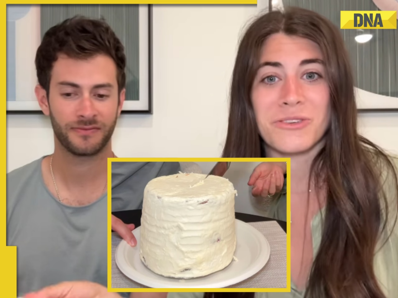 Viral video: Couple tries one year old frozen wedding cake, leaves Internet shocked, 'Food poisoning..', watch