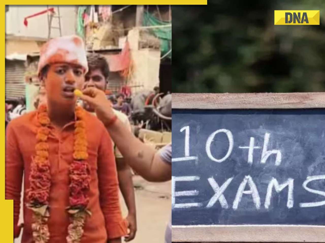 Maharashtra boy celebrates CBSE Class 10 results, gets garlanded, but...