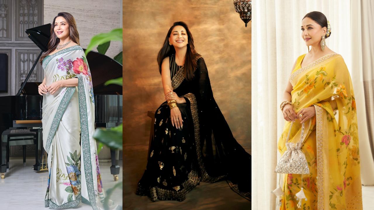 Madhuri Dixit Sarees ideas