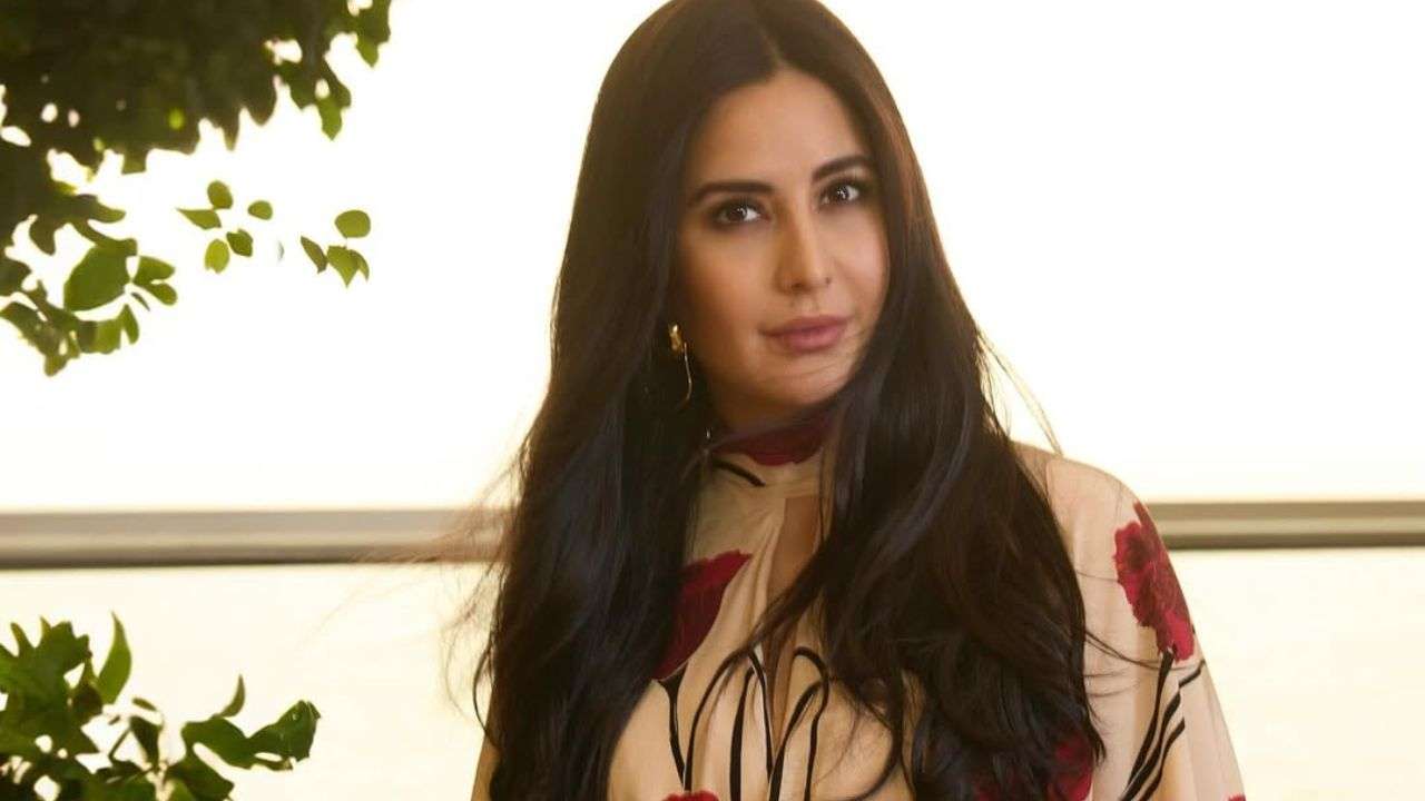 Beige and red floral dress