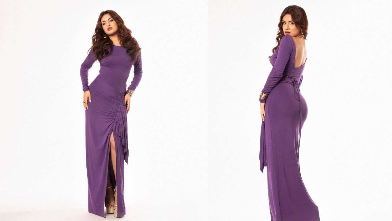 Purple gown