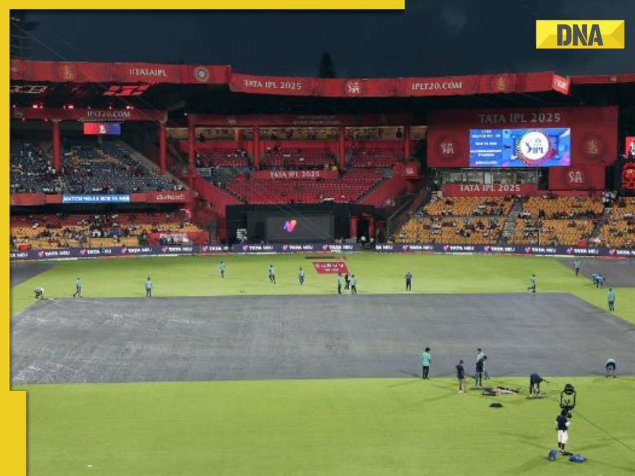 IPL 2025, RCB vs KKR : 콜카타 나이트 라이더는 비가 Royal Challengers Bengaluru와 Chinnaswamy에 대항하여 씻겨진 후 제거되었습니다.