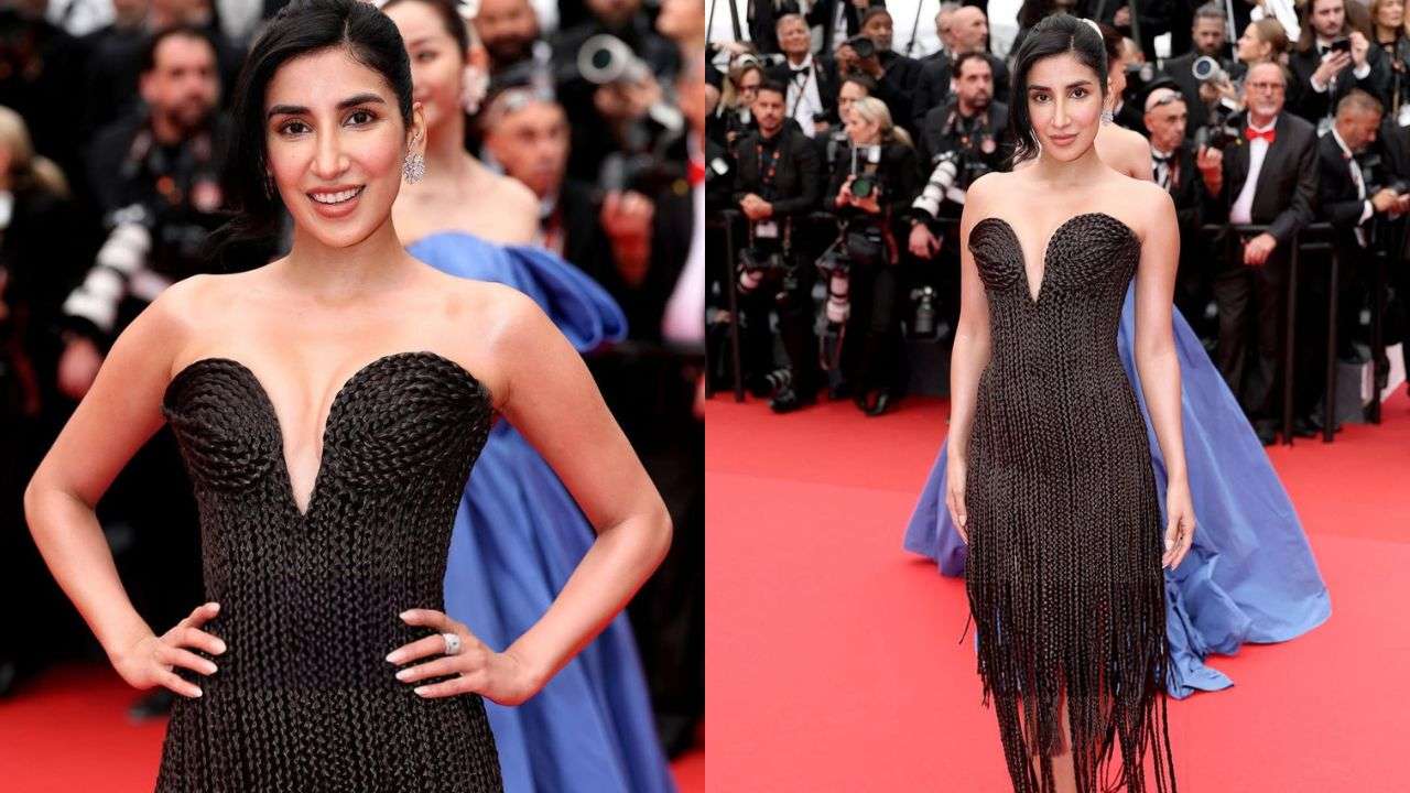 A dress made entirely of braided hair
