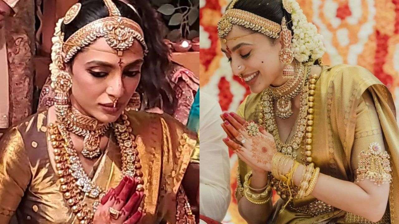Shobhita Dhulipala wedding Temple Jewellery