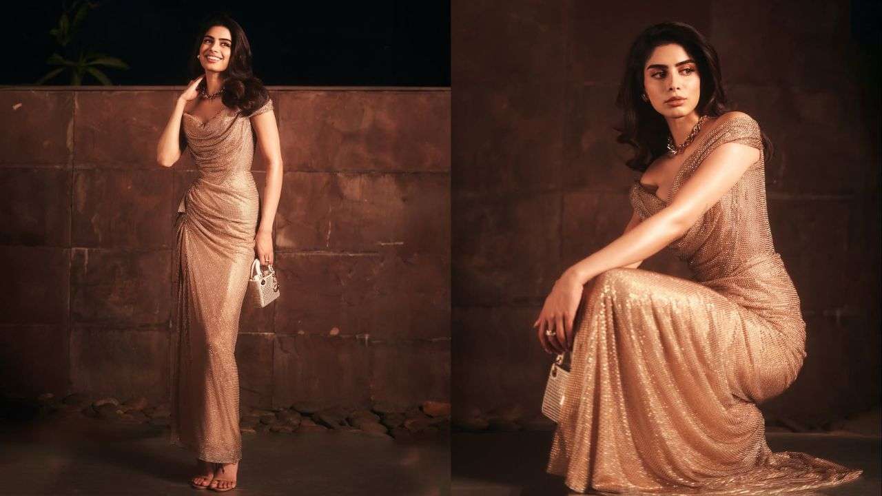Khushi Kapoor’s shimmering diva moment