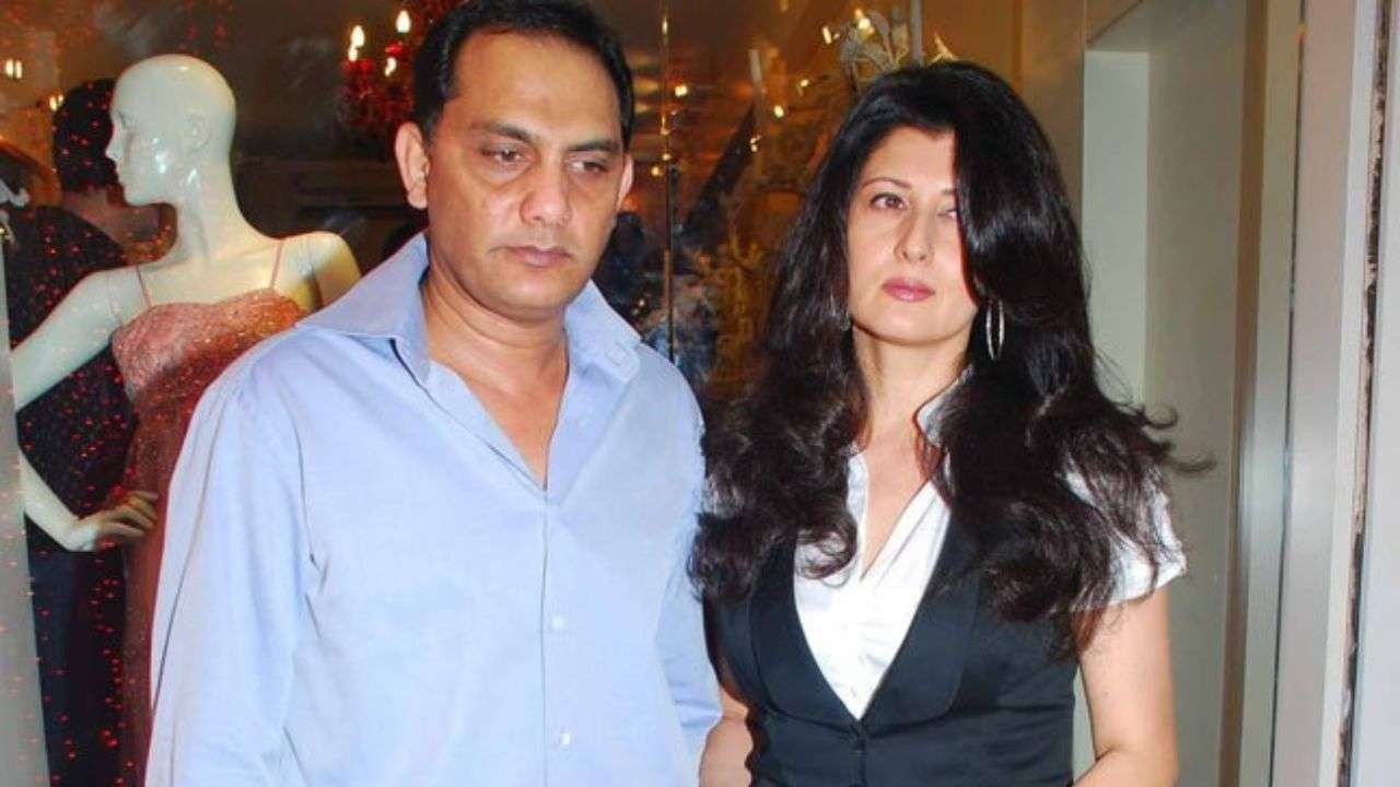 Mohammad Azharuddin and Sangeeta Bijlani