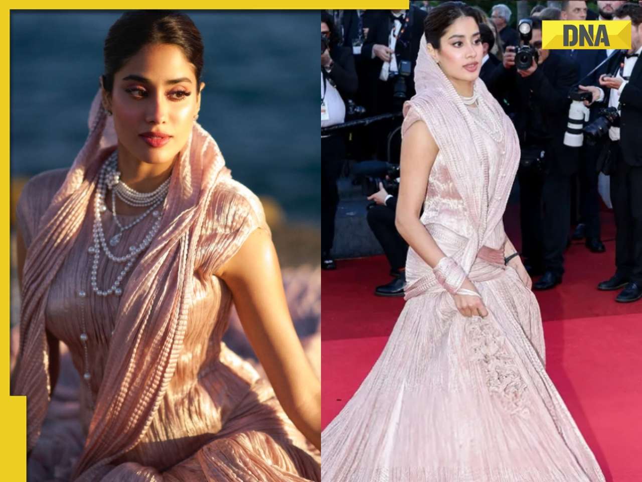 Cannes 2025 : Janhvi Kapoor는 긴 주름이 많은 치마에서 왕실처럼 보이며, 팬들은 “Sridevi를 상기시켜줍니다”라고 말합니다.