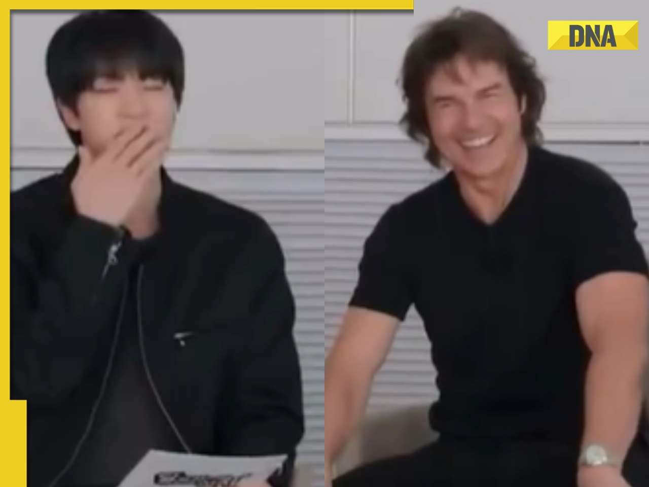 vide vide : bts의 진은 Tom Cruise를 만나고, 가족과의 화상 통화에서 “El Knows Us”를 비명