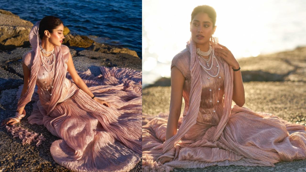 Janhvi Cannes outfit by Tarun Tahiliani