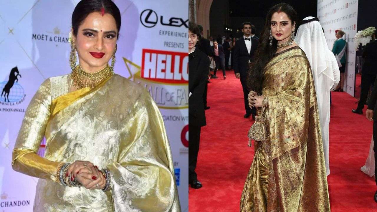 Rekha at various red-carpet appearances