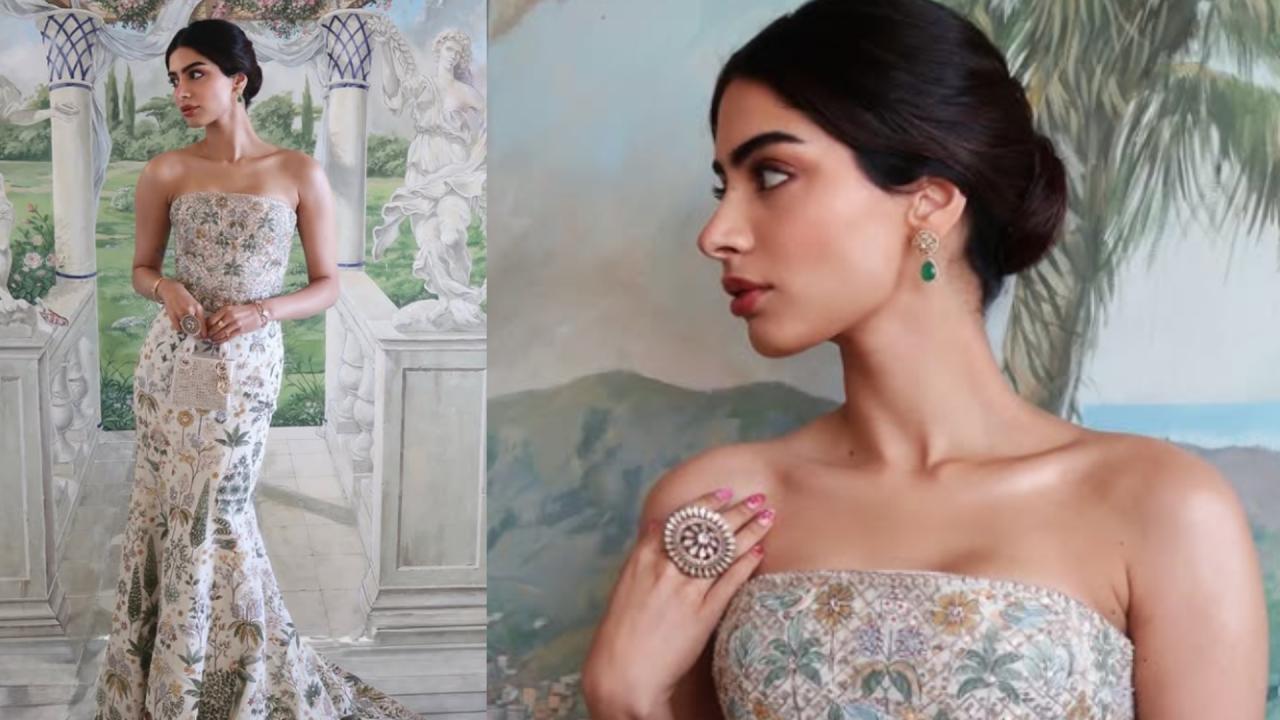 Khushi Kapoor wore Anita Dogre Designed Gown
