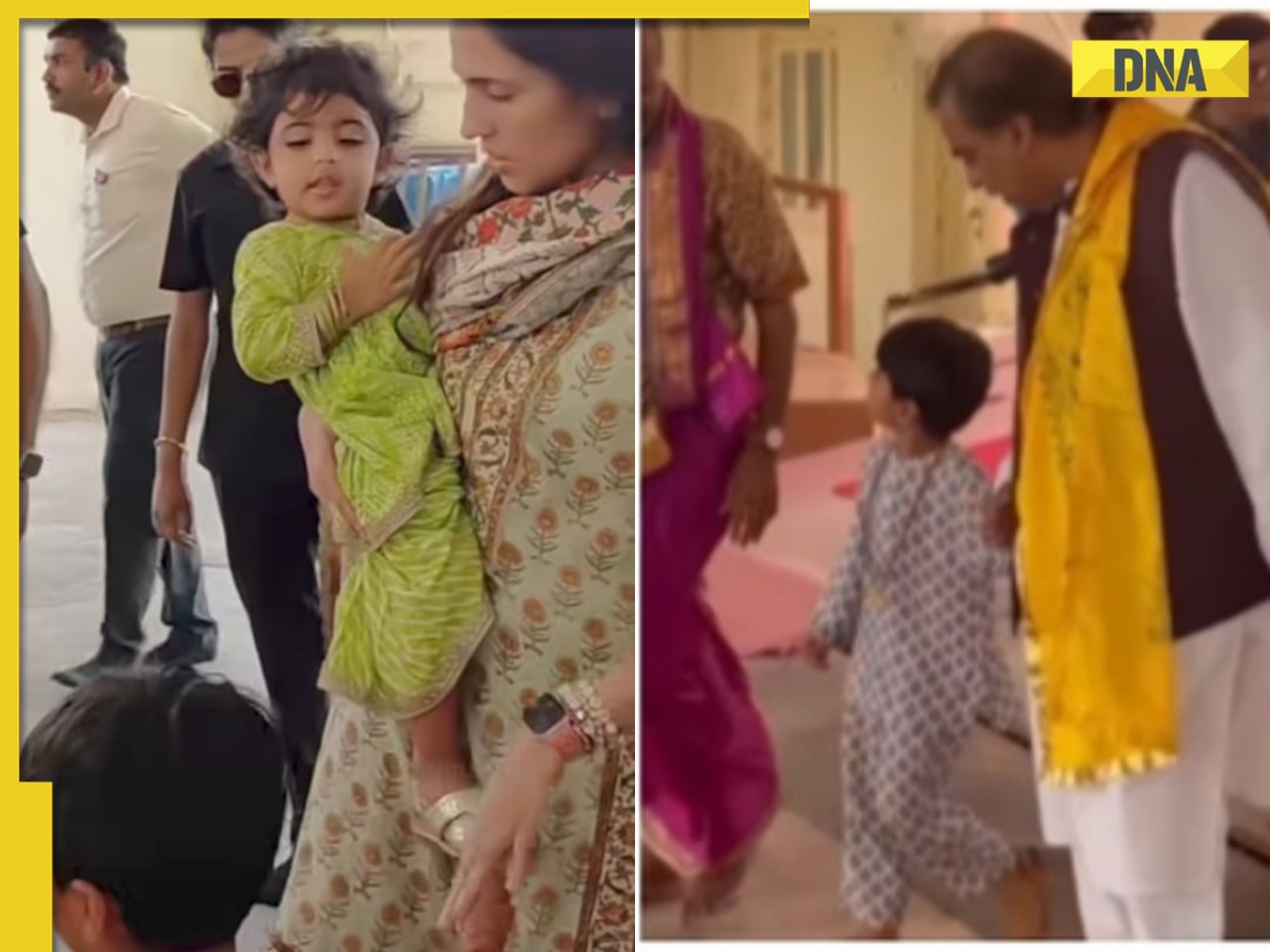 Mukesh Ambani visits Dwarkadhish Temple with Akash Ambani, Shloka Mehta; Ambani bahu wins hearts with her simple look; check pics
